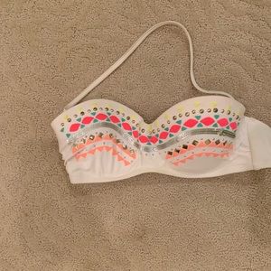 Xhilratation white bikini top